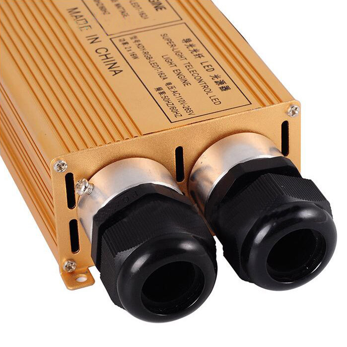 32W RGBW 4 Plug Type 24key Selection RF Remote Double Head LED Fiber Optic Engine Driver For Fiber Optics